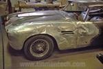 Aston Martin DB4 totaled