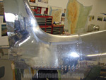 Hughes H1 aluminum tail repaired smooth