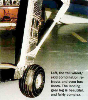  the tail wheel/ skid combination retracts and even has doors. 